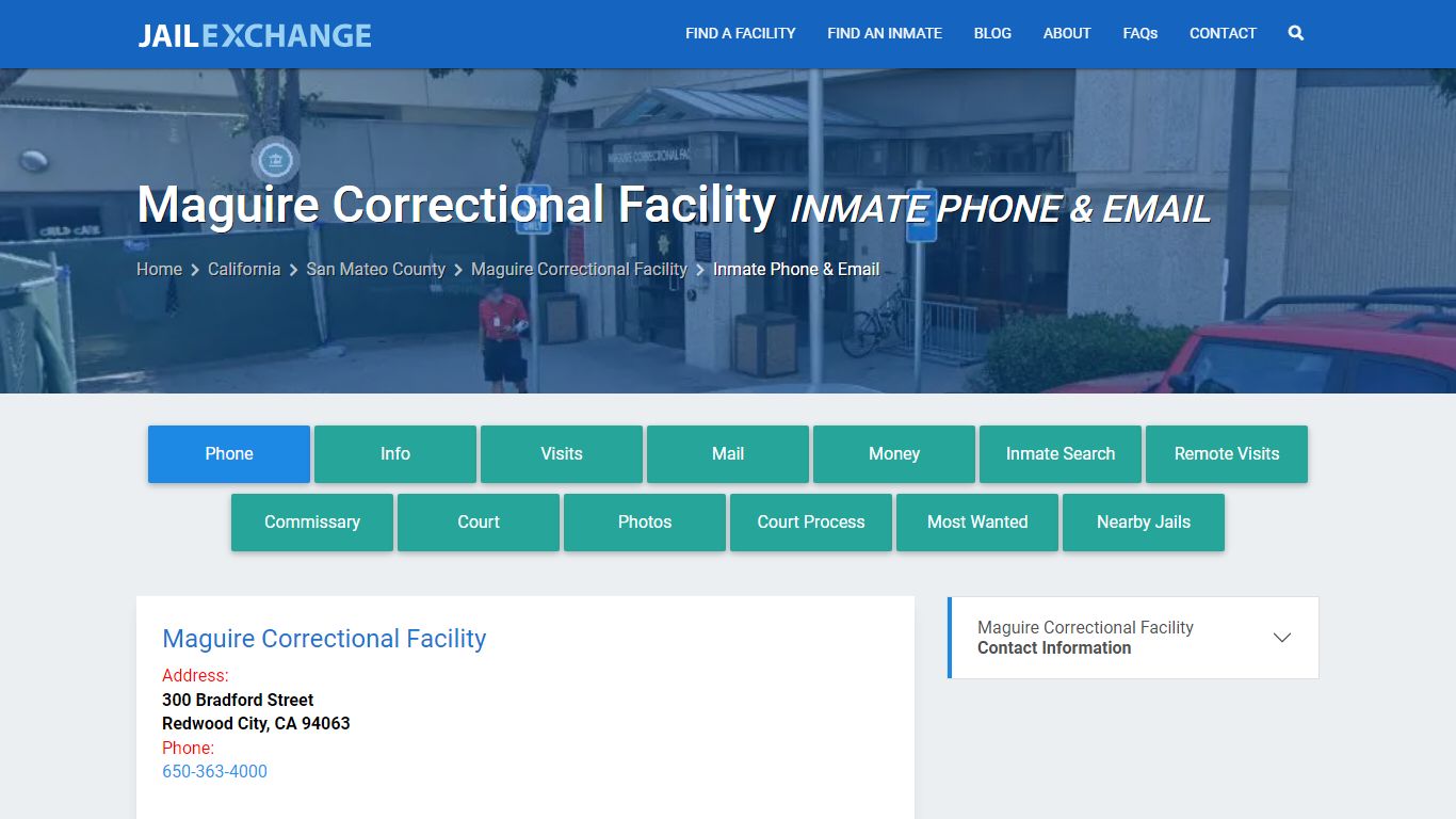 Inmate Phone - Maguire Correctional Facility, CA - Jail Exchange
